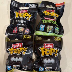 New- Set of four Funko Bitty Pop